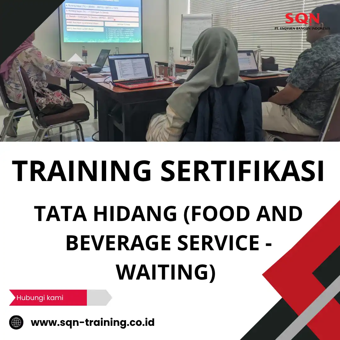 sertifikasi waiter dan waitress