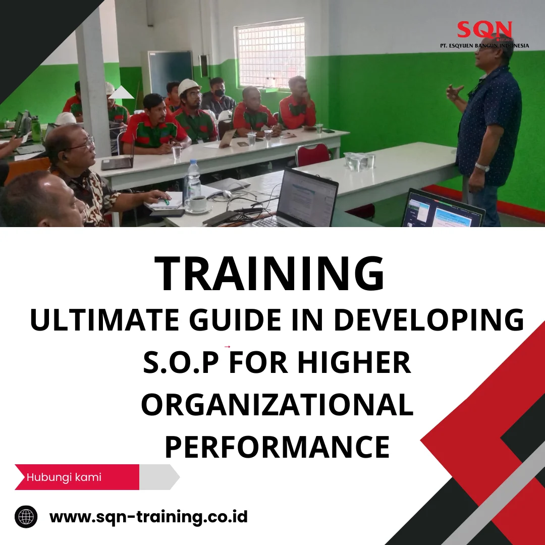 TRAINING ULTIMATE GUIDE IN DEVELOPING S.O.P FOR HIGHER ORGANIZATIONAL PERFORMANCE